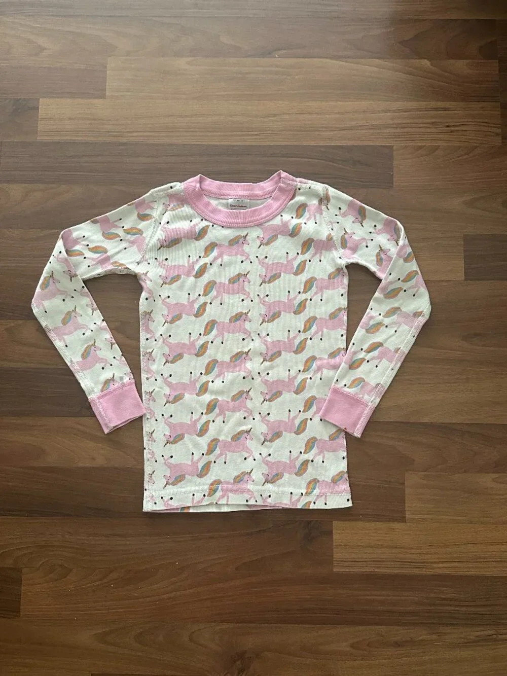 Hanna Andersson Pajama Top Size 5 Pink Unicorn Print